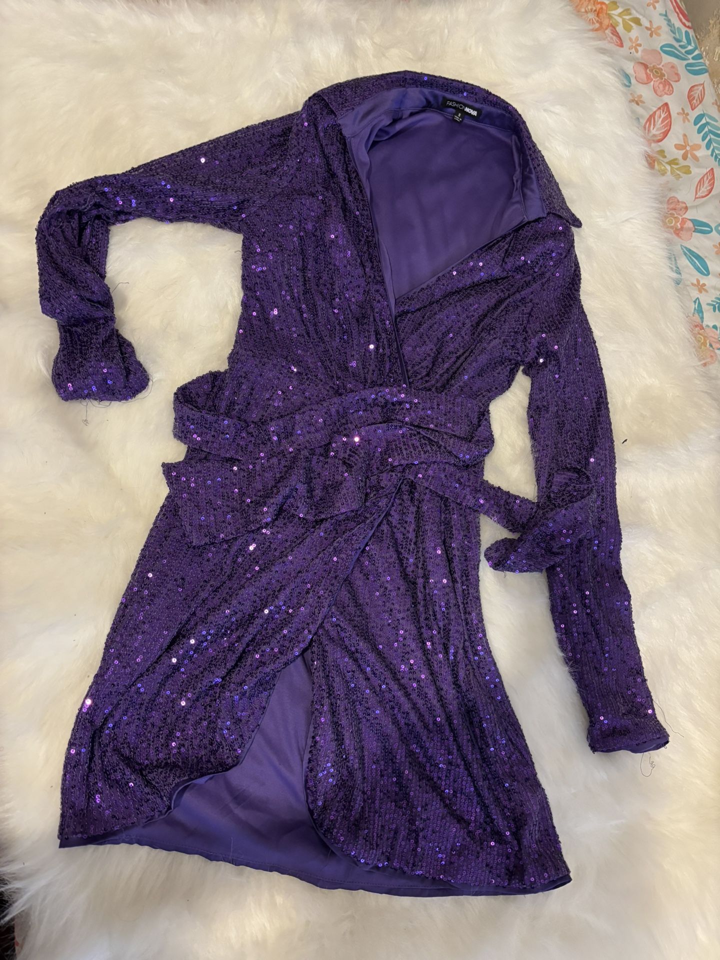 Fashion Nova Purple Dress
