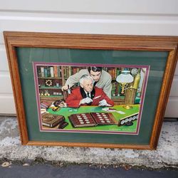 Norman Rockwell - To The Franklin Mint - The Collector - Painted in 1971 - Replica