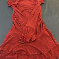 Off The Shoulder Red Body Dress! 