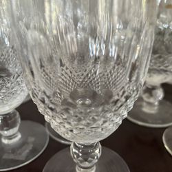 NEVER BEEN USED -  WATERFORD CLARET WINE GLASSES “COLLEEN’ VINTAGE SET OF 8