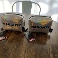 NEW makeup bags/Christmas gift/naughty/nice
