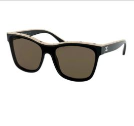 Chanel 5418 Sunglasses Black /Beige