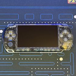 PSP-3000 Series Transparent Black Shell
