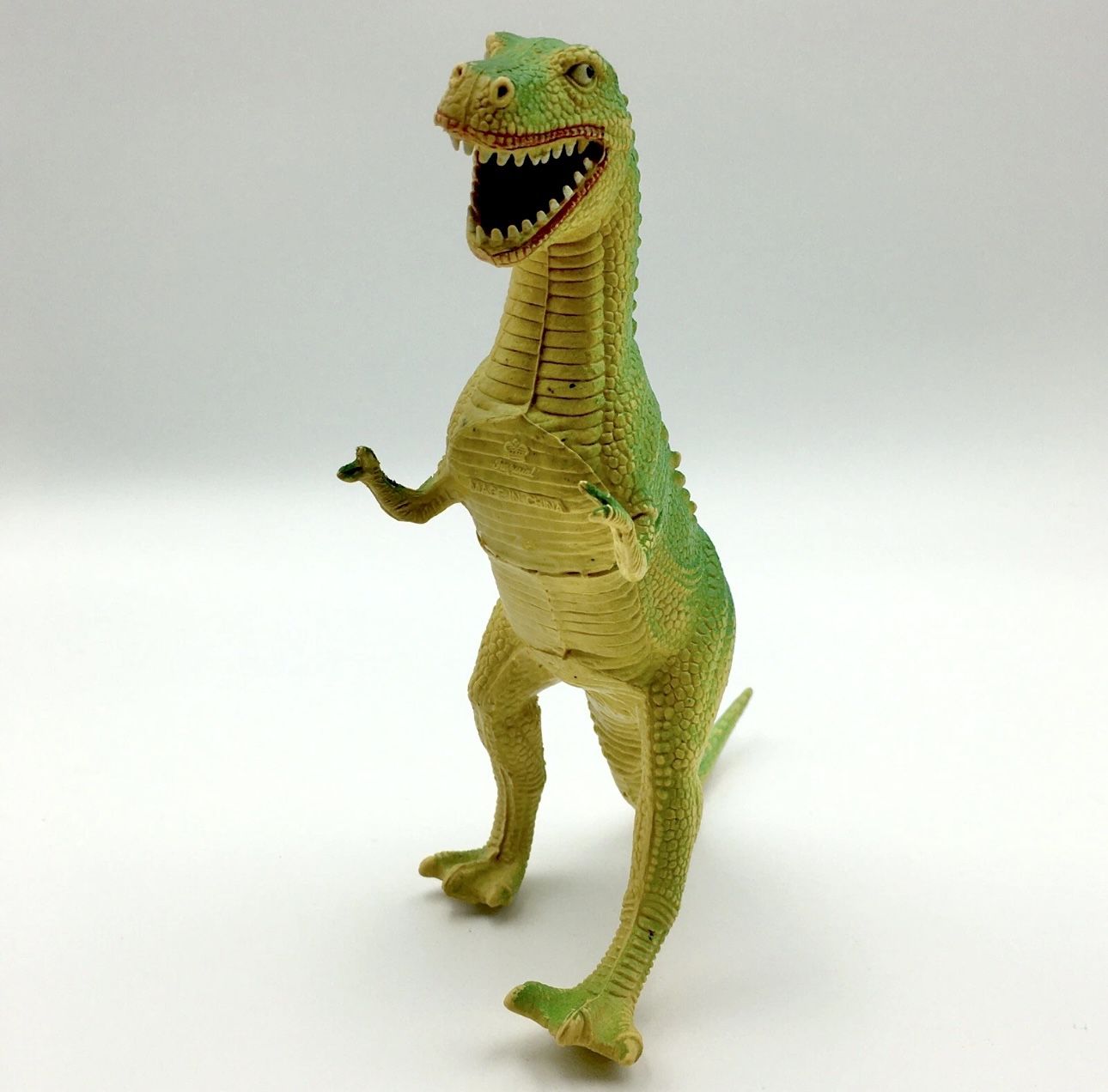 Vintage 1980s Imperial Toys Tyrannosaurus Rex T-Rex Dinosaur Figurine Toy 10.5”