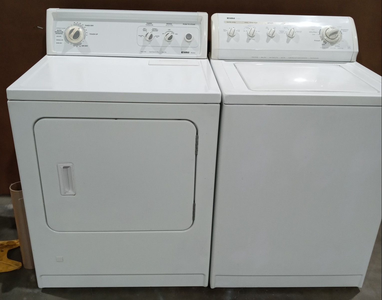 WASHER AND DRYER. HEAVY DUTY
