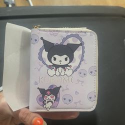 Sanrio Kuromi zip up wallet new 