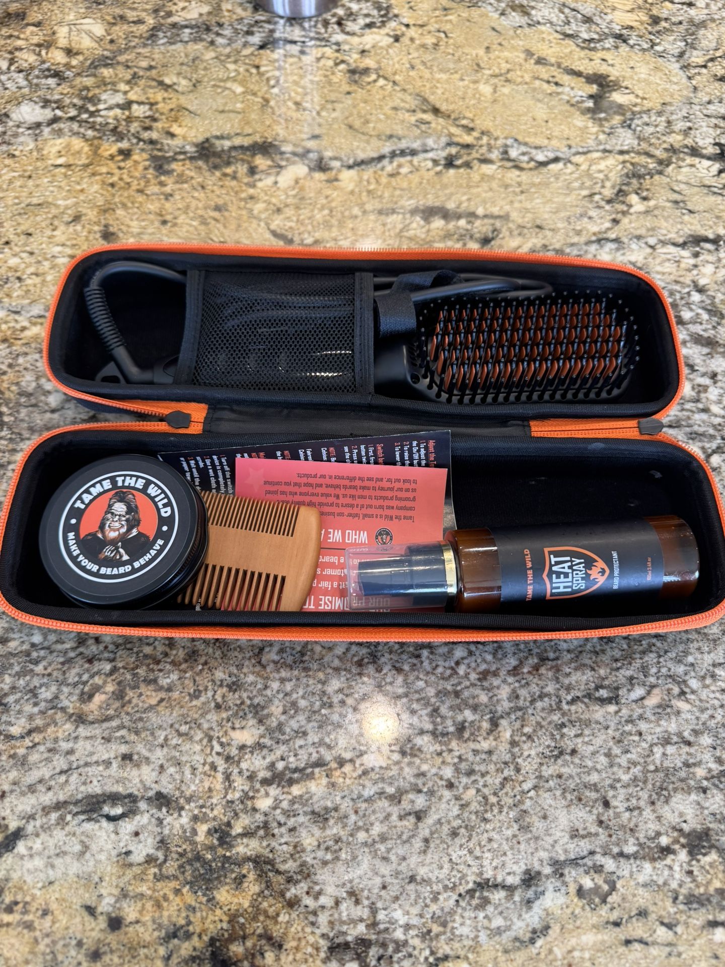 Tame's Easy Glide Beard Straightener Essentials Kit - Anti Scald Beard Straighte