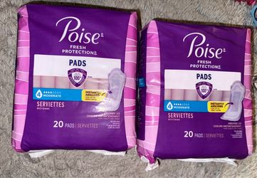 Poise Fresh Protection Moderate Pads – 2 Packs