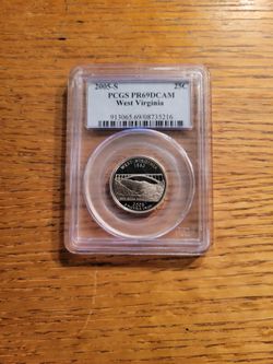 2005 S PCGS PR69DCAM Clad West Virginia Quarter