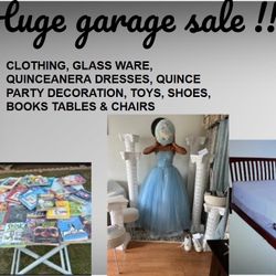 HUGE GARAGE SALE THIS SATURDAY 21 9:00AM