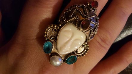 Princess BALLI multi gemstone ring