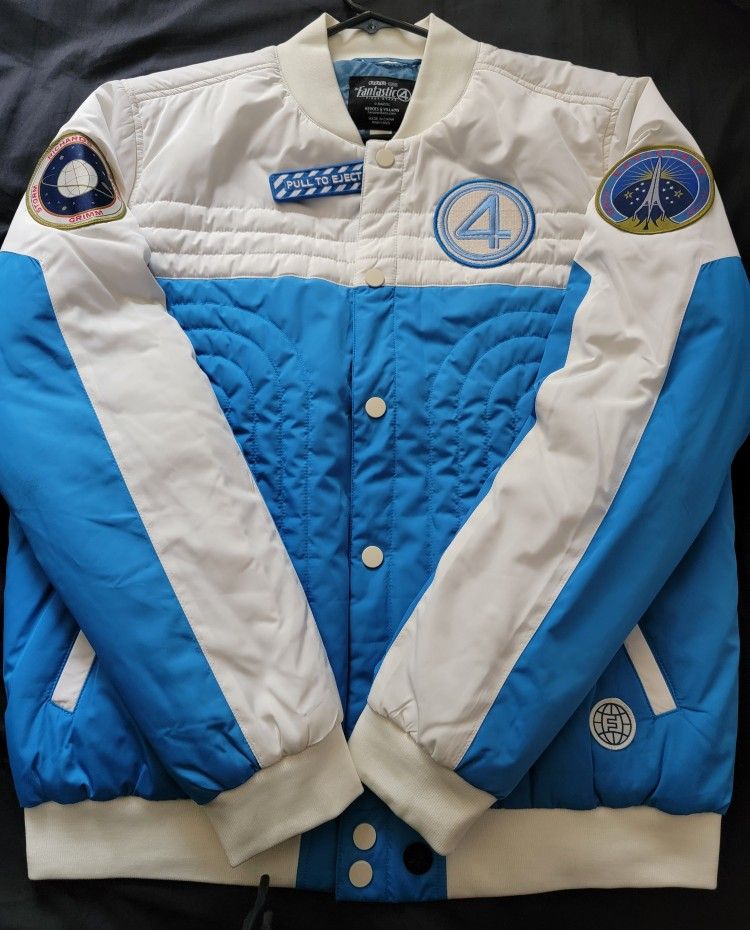 Fantastic Four First Steps Bomber Jacket Marvel Mens Medium