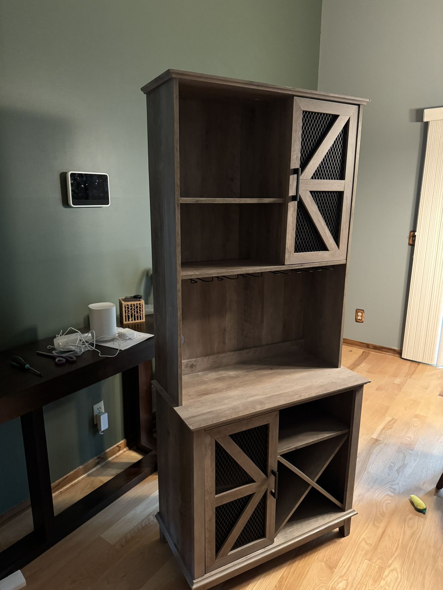 Bar Hutch Wine Cabinet 72”