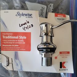 Chrome Soap Dispenser For Kitchen Sink