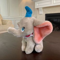 Disneyland Walt Disney World Vintage Dumbo Stuffed Elephant Plush Toy with hat 