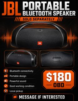 JBL Boombox Portable Bluetooth Speaker - Excellent Condition