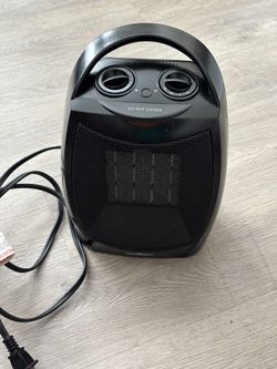 Black Portable Space Heater - New