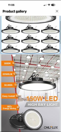 Brand New 10-Pack 150W LED High Bay Lights