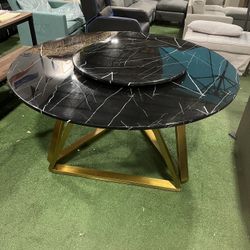 Brand New Dinning Table Nordic Marble Dining Table Modern Simple Dining Table Discussion Table Round with Turntable Dining Table Kitchen & Dining Room