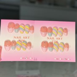 Candy press on nails