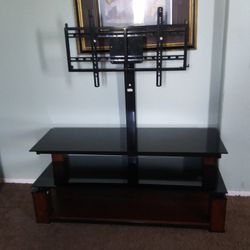 Ashley Glass And Wood Tv Stand 55 Wide