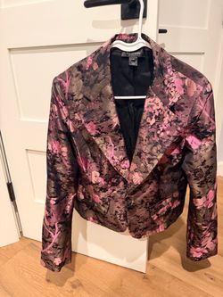St. John Floral Jacquard Blazer