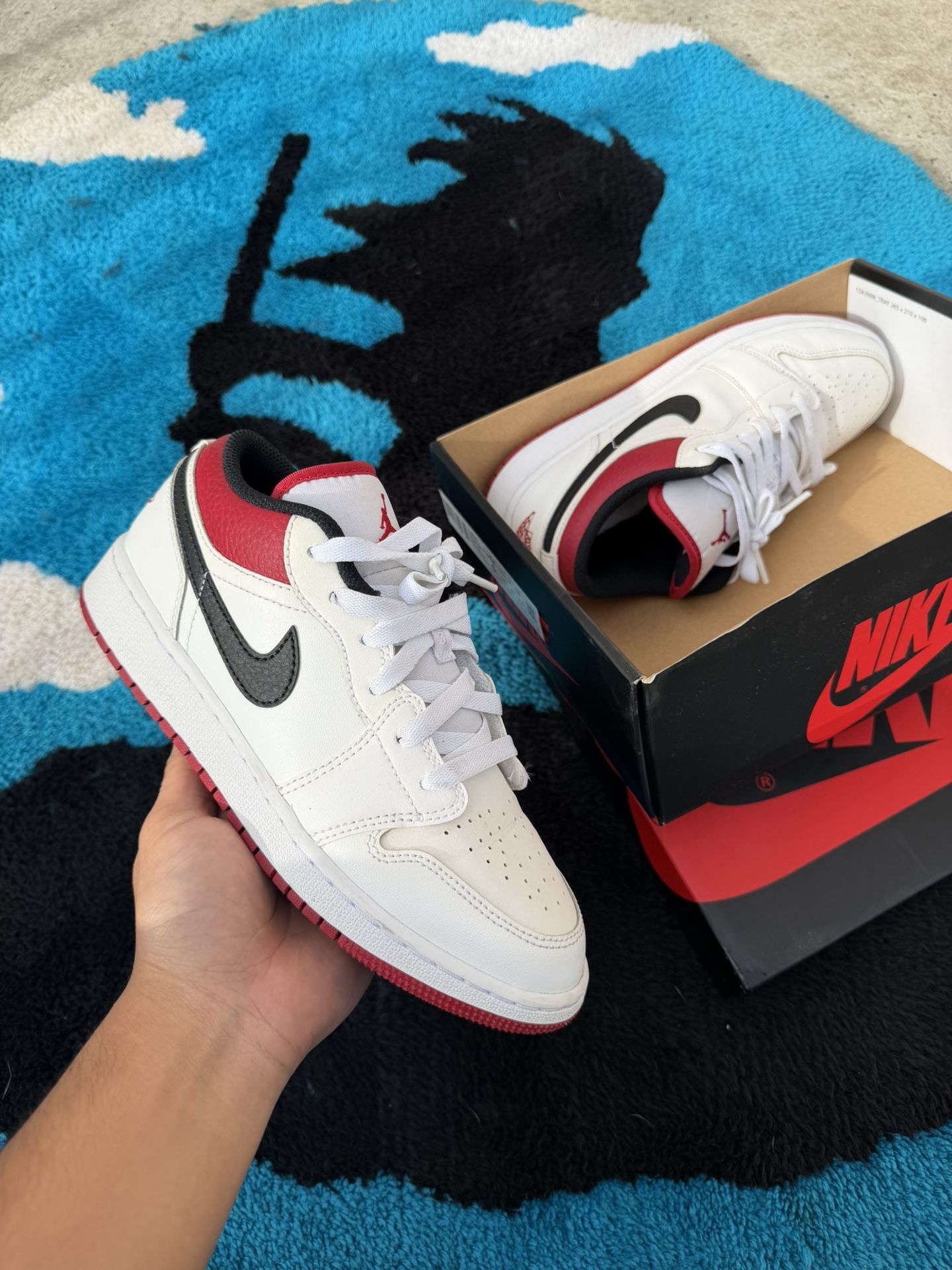 Jordan 1 Low Red/white