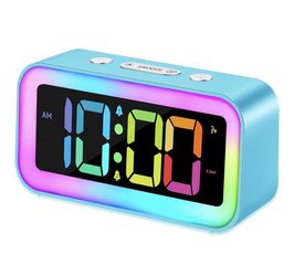 Cadmos Loud Alarm Clock for Bedrooms with Dynamic RGB Night Light,Heavy Slee...
