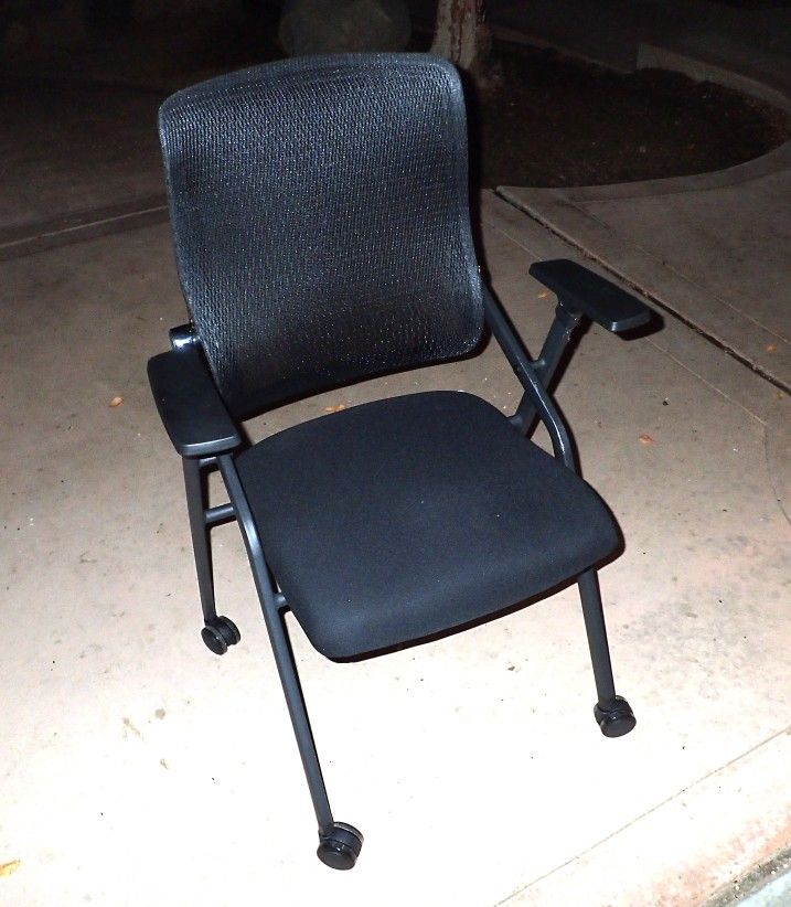 Folding Office Chair with Wheels