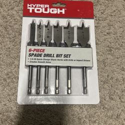 6 piece Spade Drill Bit Set