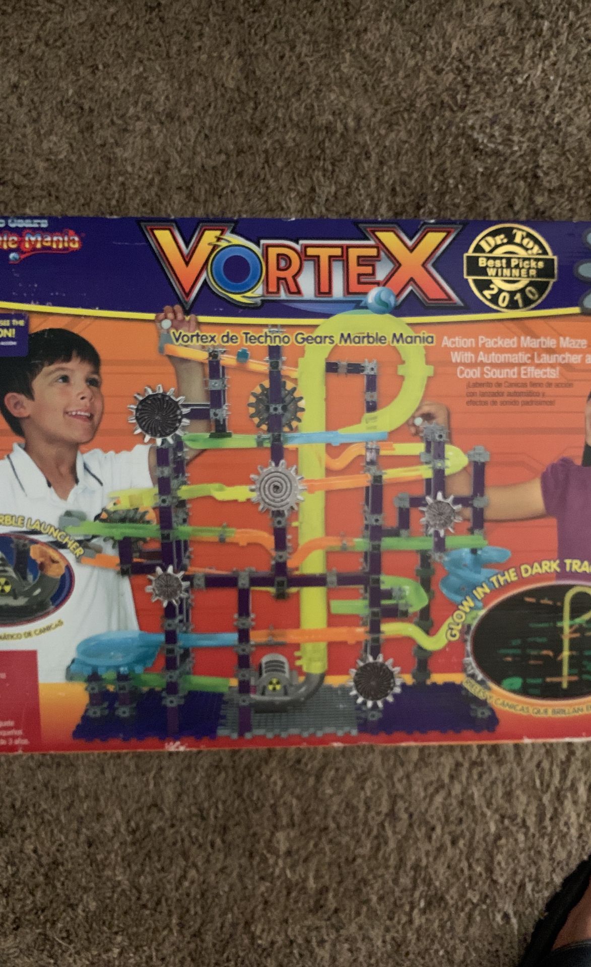 Vortex Techno Gears Marble Mania Glow In The Dark Maze Sound