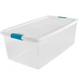 $60 Sterilite 106 Qt. Latching Storage Box.