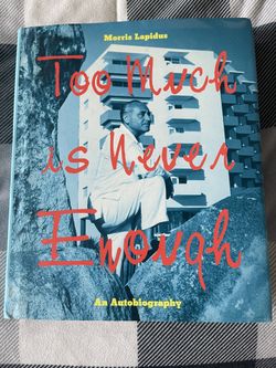 REDUCED: Autographed Morris Lapidus Autobiography