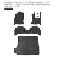 Floor Mats 4Runner 2025-2026
