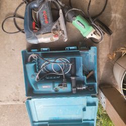 Jigsaw Botch, Rotor Hammer Drill, Grinder. All Combo