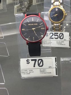 Michael Kors MK-2931 Watch Red Bezel