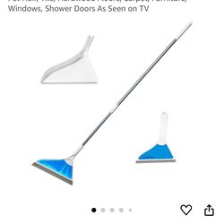 Helio Air Broom 3 Piece Kit All Surface Sweeper and Squeegee for Wet and Dry Cleaning Dust, Dirt, Li