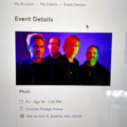 PHISH Tickets For Tonight & Tomorrow Night!!