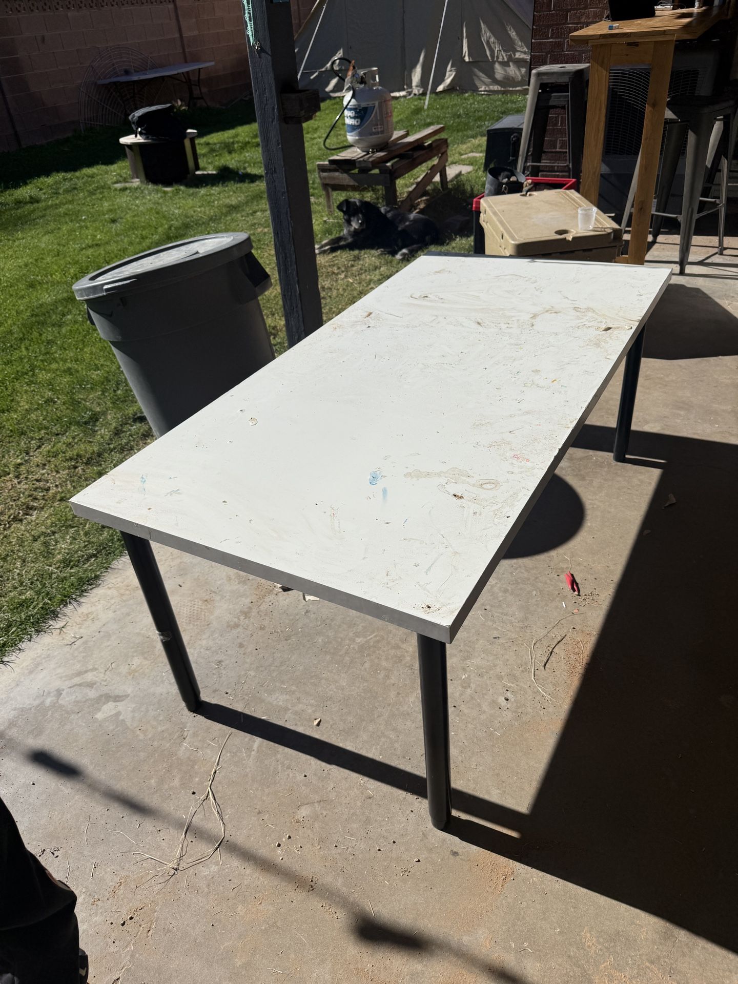 IKEA Table With Adjustable Height Legs