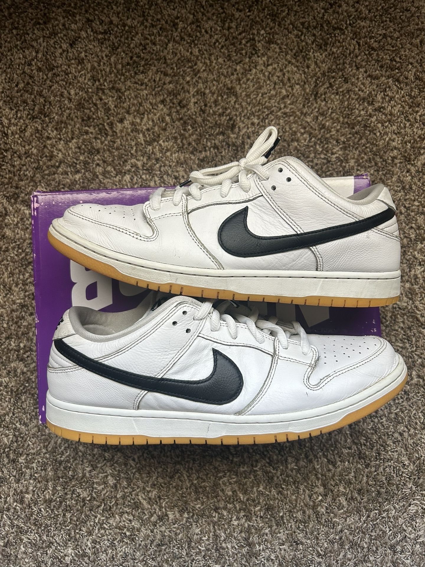 Nike Dunk Low Sb White Gum Used Size 13 Men’s