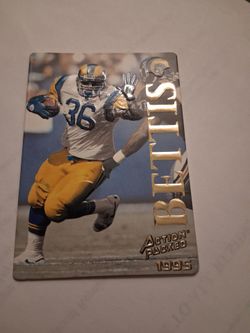 1995 Jerome Bettis,  Pinnacle Action Packed, Card # 27