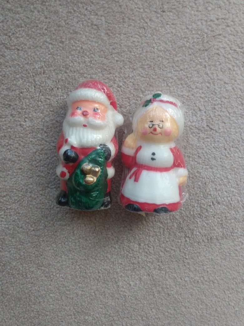 Mr And Mrs Claus Candles