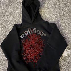 Sp5der Hoodie Og Rhinestone. 