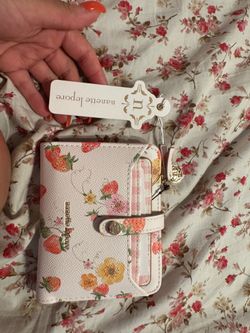 BRAND NEW W/ TAGS Nanette Lepore Strawberry Floral Wallet
