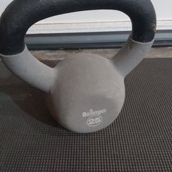 Hand Weight / Bollinger 25lb Rubber Coated Kettlebell 