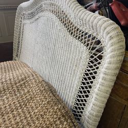 Wicker Bedroom Set  (headboard, 3 Dressers, Mattress Storage Bed