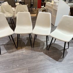 #FD052312 Upholstered Beige Dining Side Chair (Set of 4)