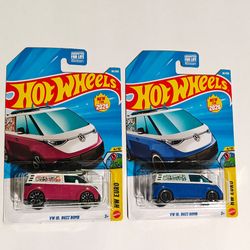 Hot Wheels VW ID. Buzz Bomb Plue and Pink