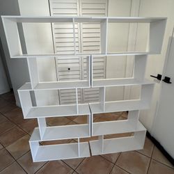 White Alternating Shelves (2)