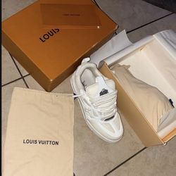 Louie Vuitton White Lv Skate Sneaker Men Size 11